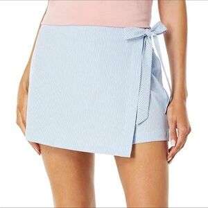 NEW! Southern Tide Jourdan Blue Stripe Seersucker Skort Shorts 10 Skirt Prep